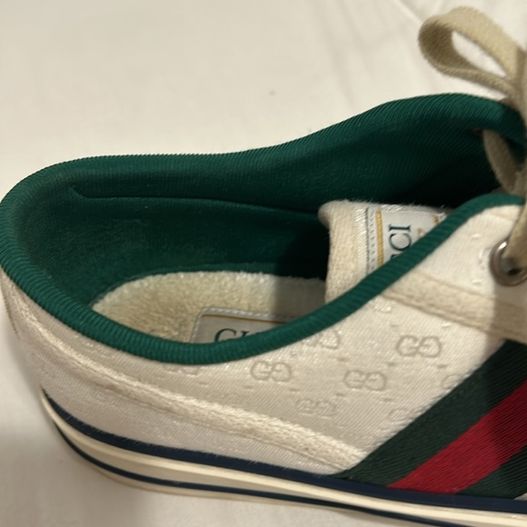 Gucci Tennis 1977 sneakers - size 7.5 ladies.  With tiny gg design. - Picture 3 of 5